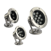 3w 5w 6w 7w 9w 304 stainless steel rgb IP68 waterproof led underwater light